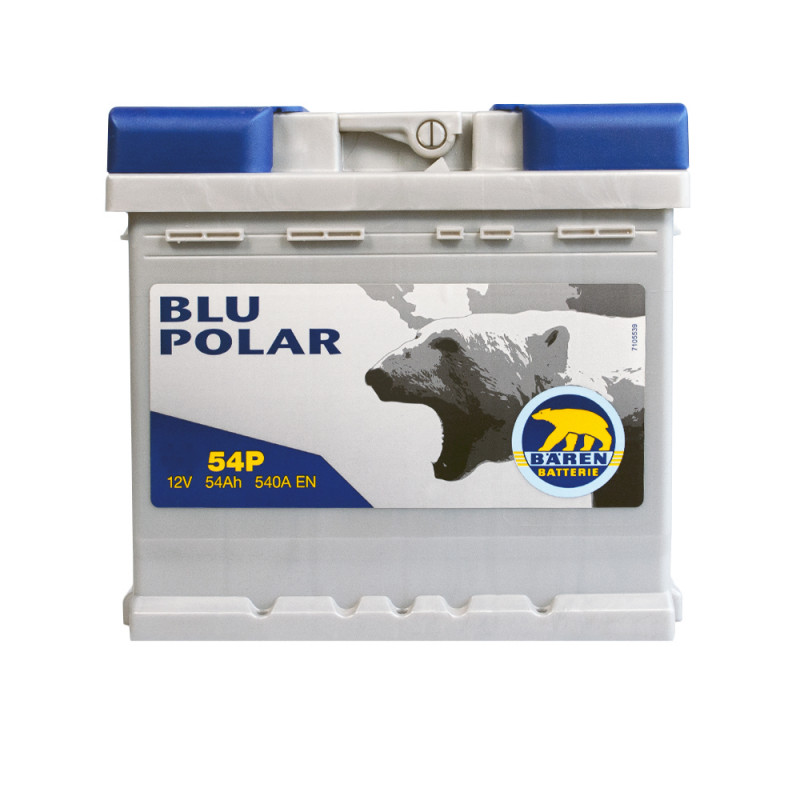 Акумулятор легковий BAREN Blu Polar 12B 54Ah 540A плюс справа (R+) кальцієвий (Ca/Ca) 242X175X175мм (7905619)